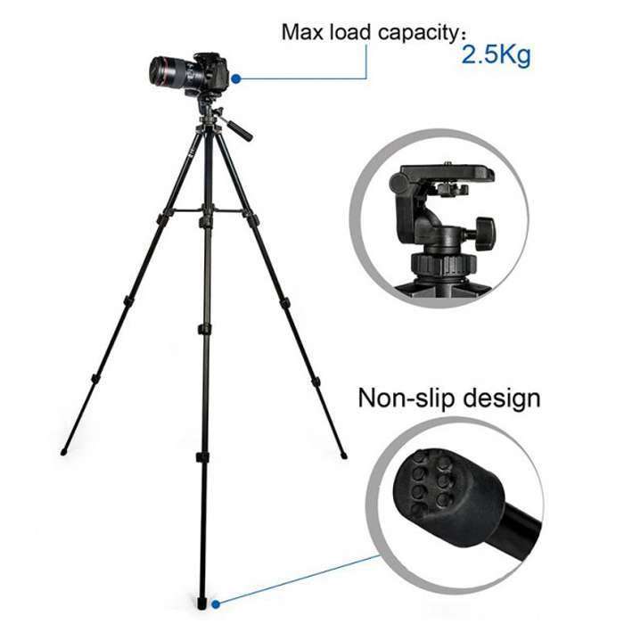 JIEYANG JY0508AM ​​ Max Load 5KG Camera Tripod For Video Stand DSLR  ขาตั้งกล้อง